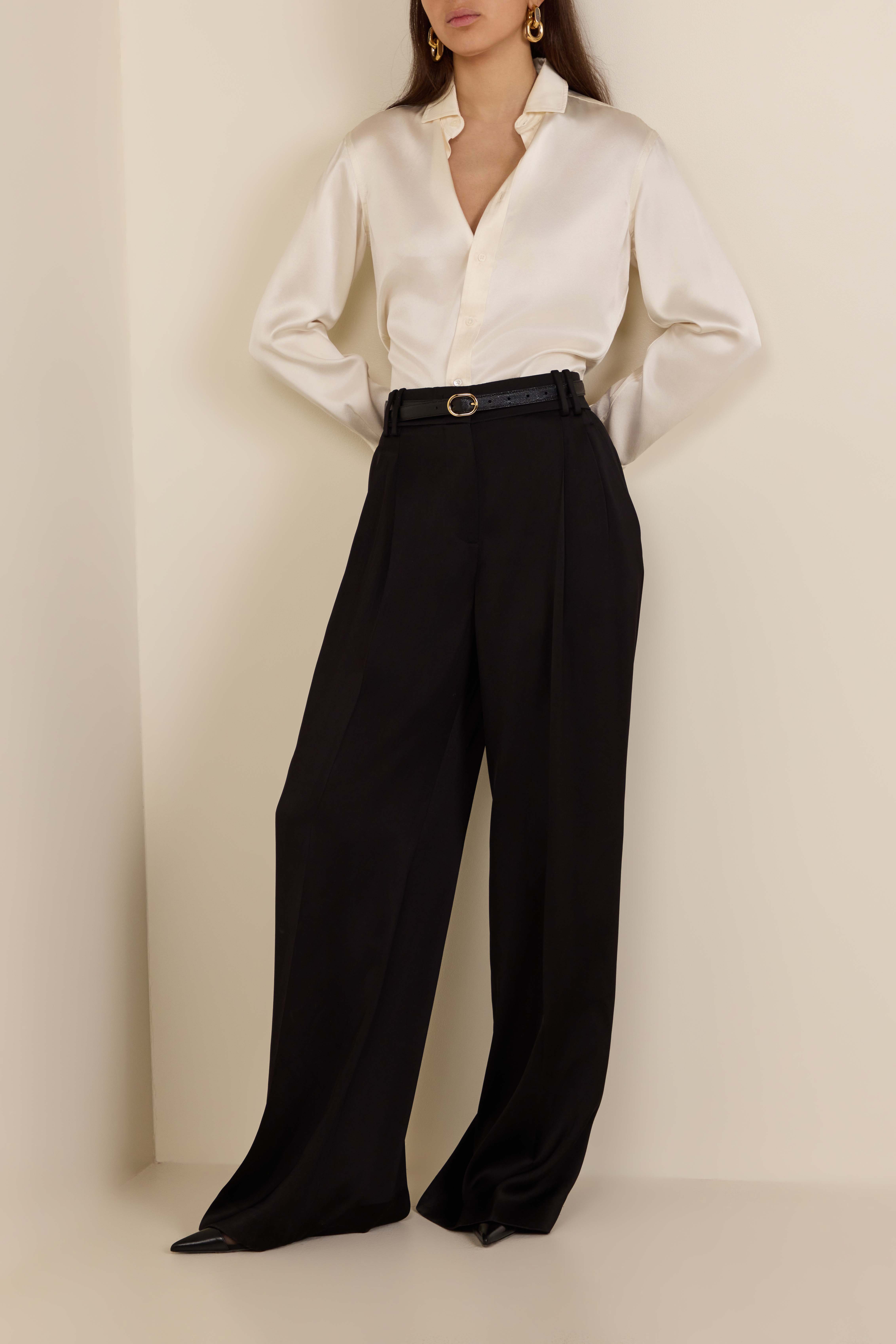 מכנסיים ארוכים מסאטן